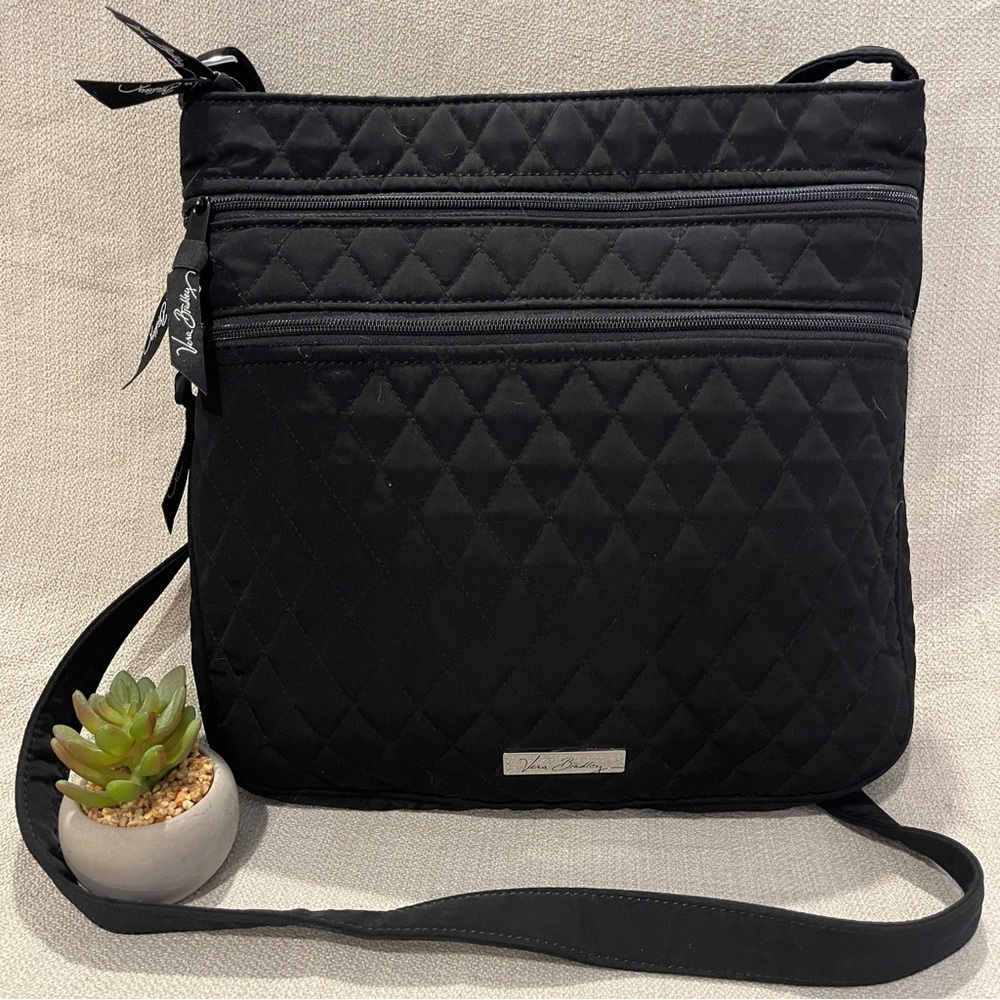 Vera Bradley Quilted Black Crossbody Bag